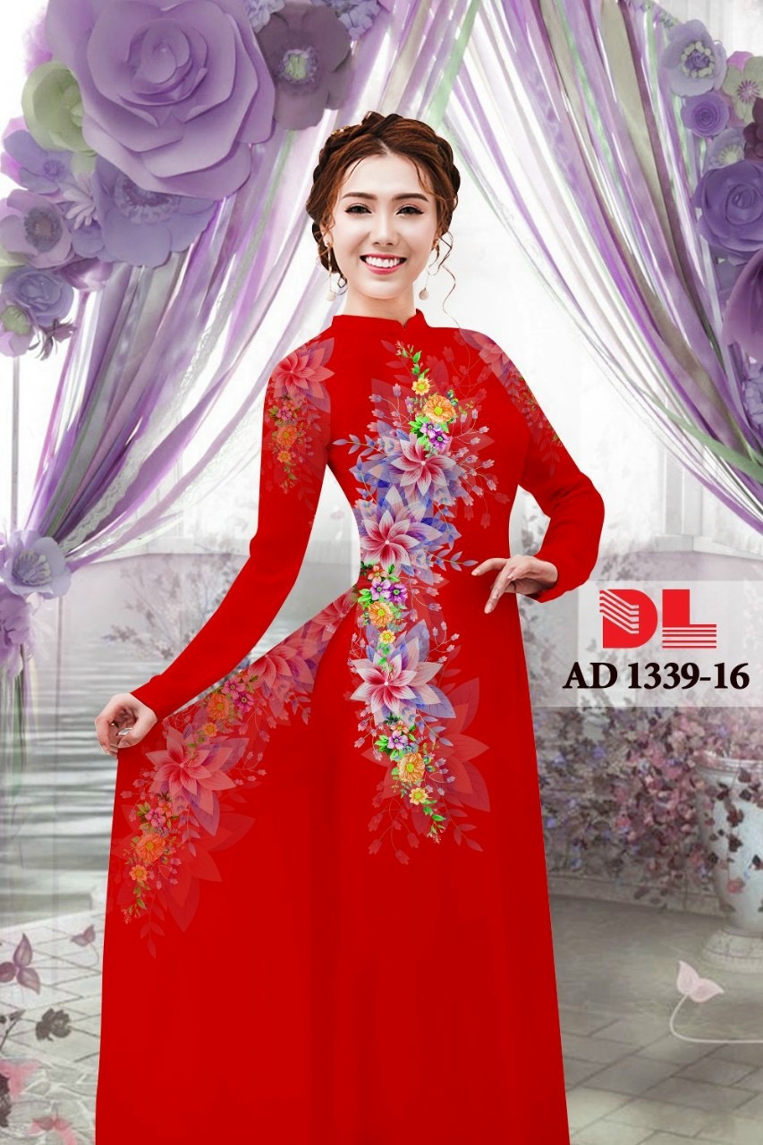 Vải áo dài hoa ngay eo dlad-1339 - Ảnh 6