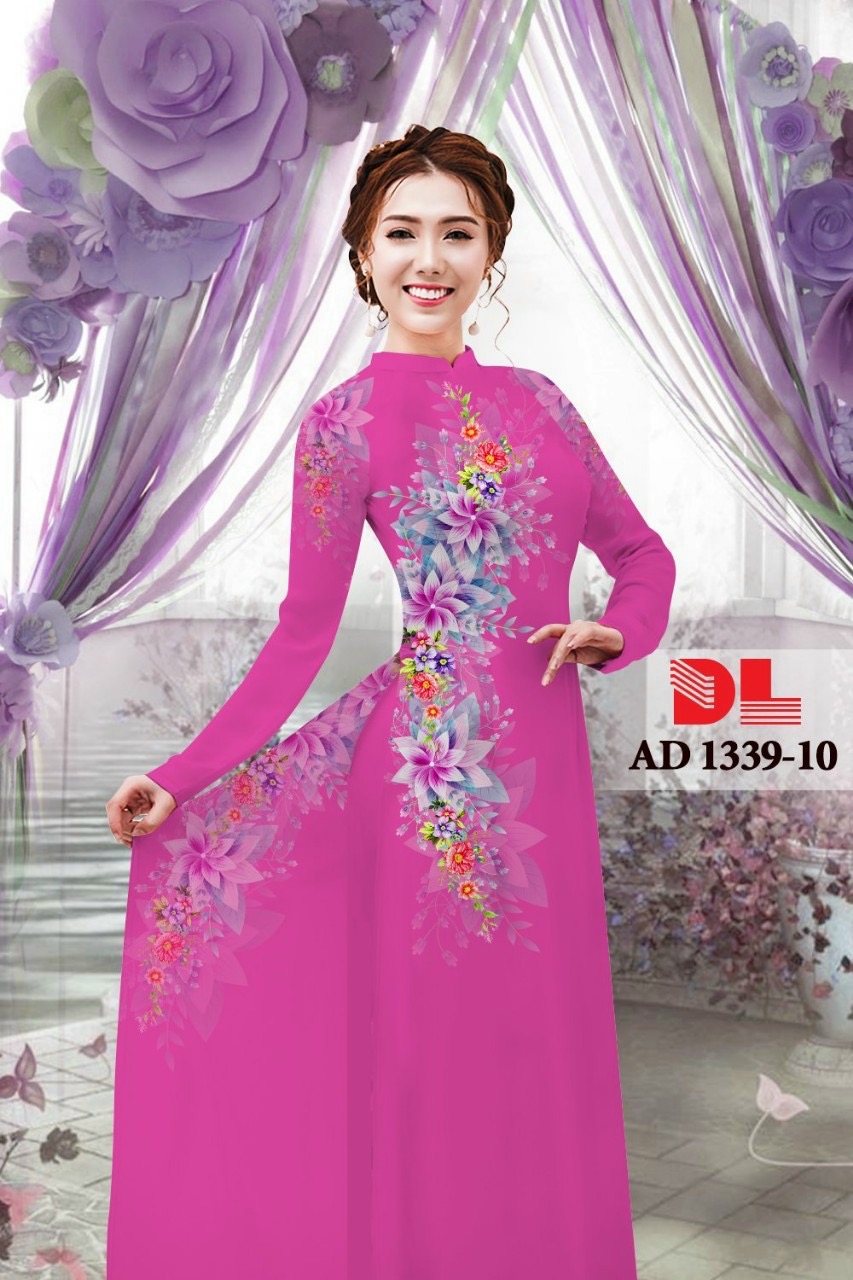 Vải áo dài hoa ngay eo dlad-1339 - Ảnh 8