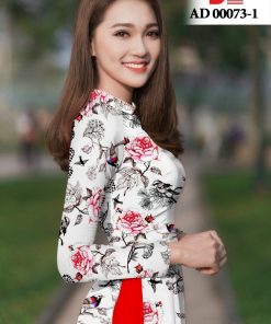 Vải áo dài hoa nguyên áo dlad-00037