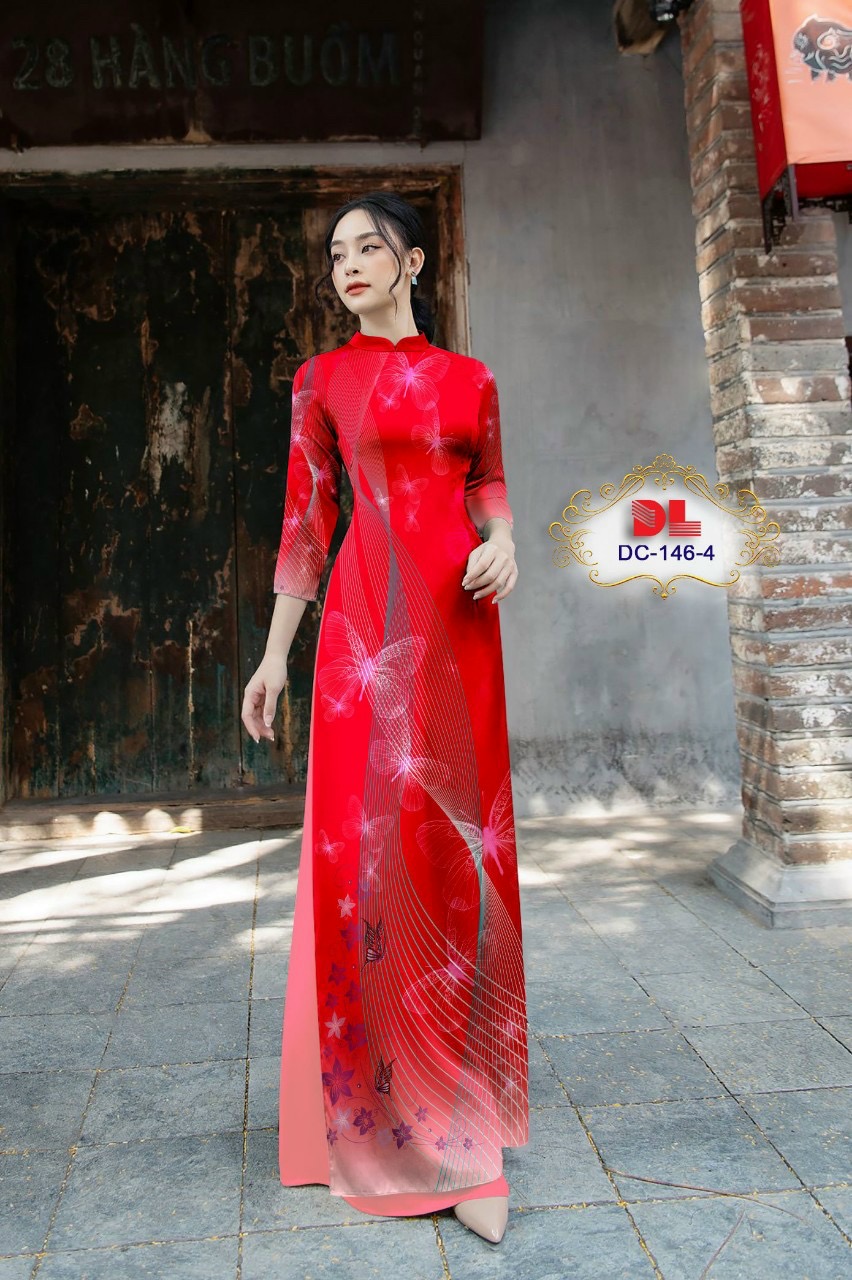 Vải áo dài hoa văn dldc-146 - Ảnh 6