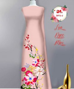 Vải áo dài hoa 3d dldp-72