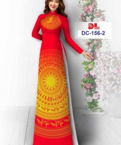 Vải áo dài hoa văn dldc-156