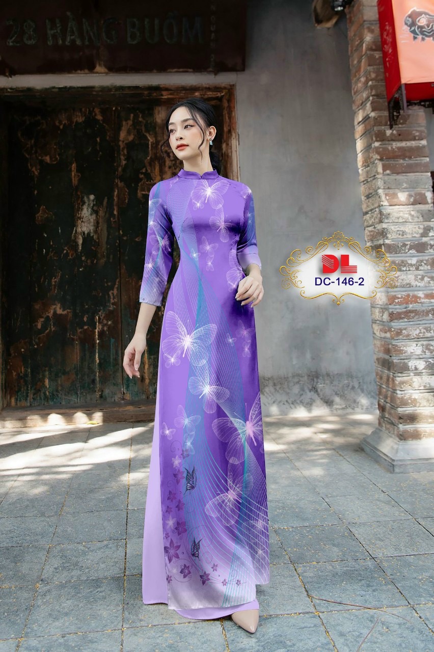 Vải áo dài hoa văn dldc-146 - Ảnh 8