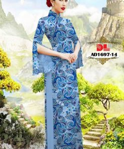 Vải áo dài hoa văn dlad-1697