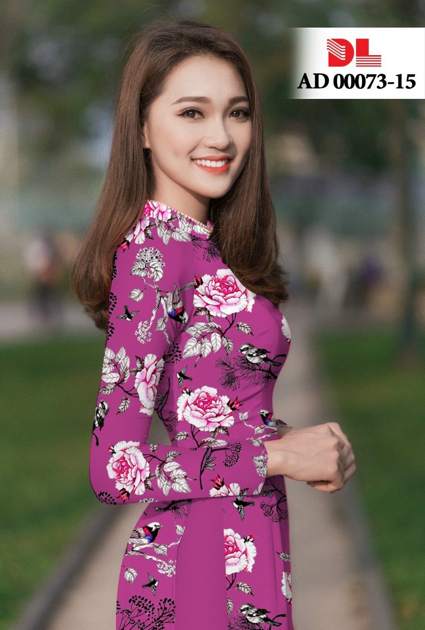 Vải áo dài hoa nguyên áo dlad-00037 - Ảnh 24