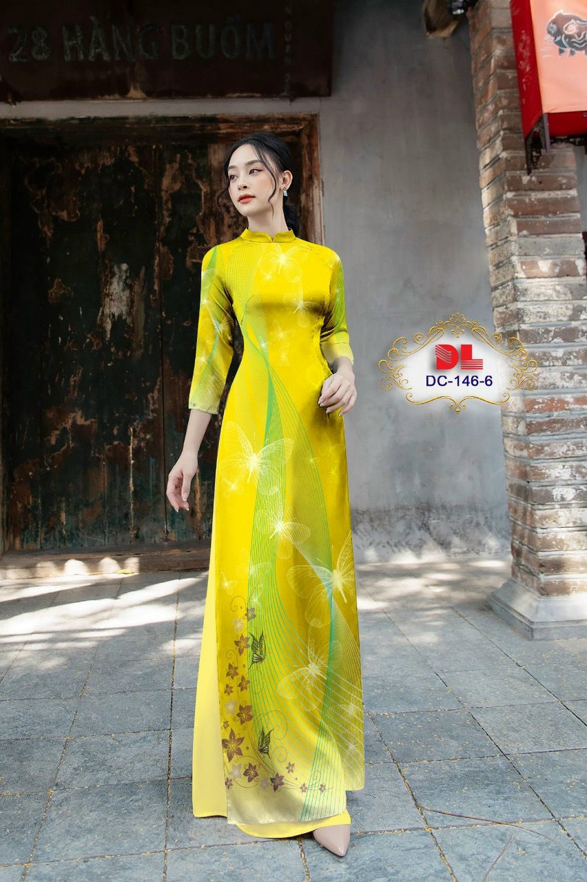 Vải áo dài hoa văn dldc-146 - Ảnh 11