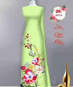 Alternative view of Vải áo dài hoa 3d dldp-72
