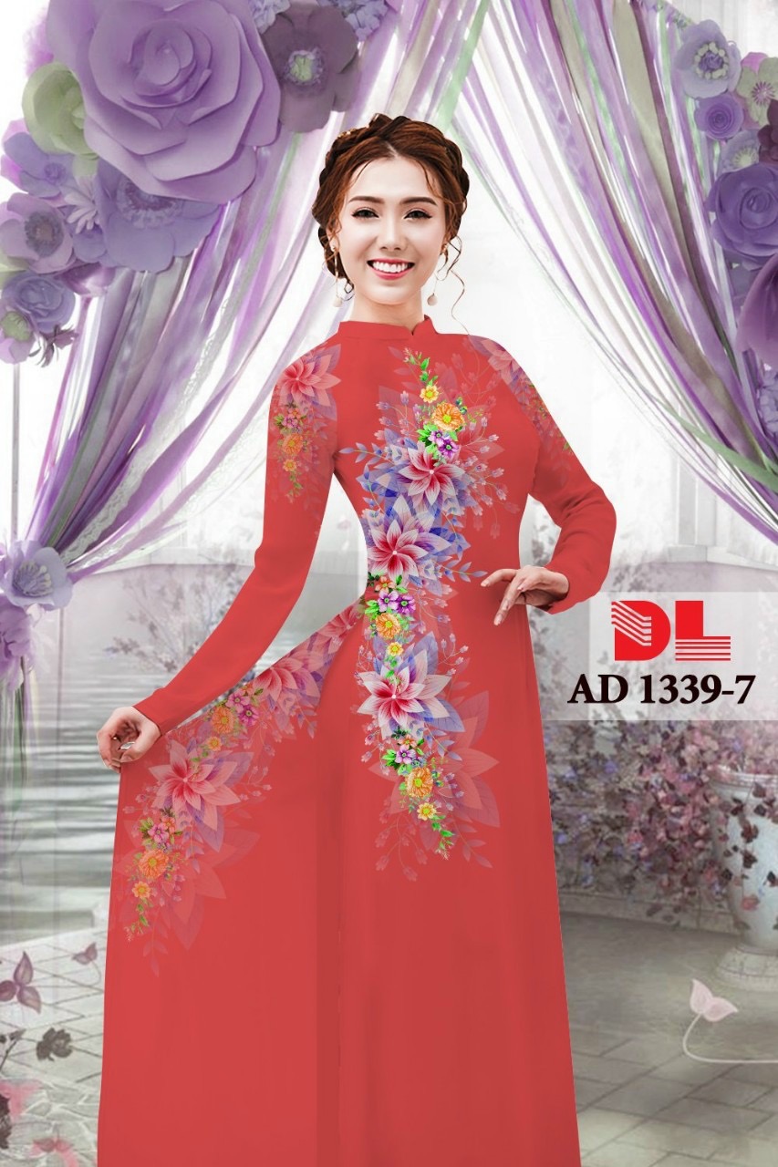 Vải áo dài hoa ngay eo dlad-1339 - Ảnh 10