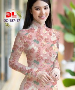 Alternative view of Vải áo dài hoa nguyên áo dldc-187