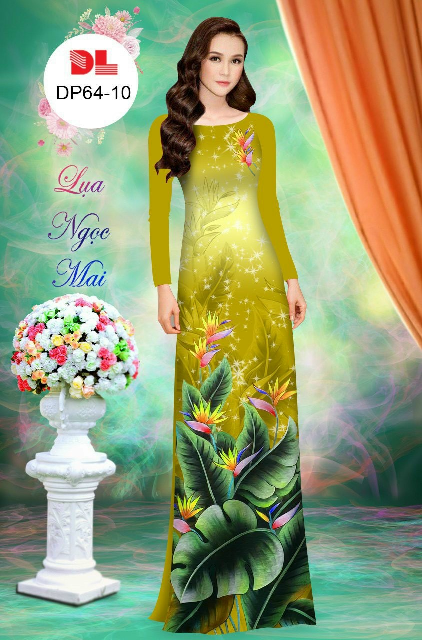 Vải áo dài chiếc lá dldp-64 - Ảnh 6