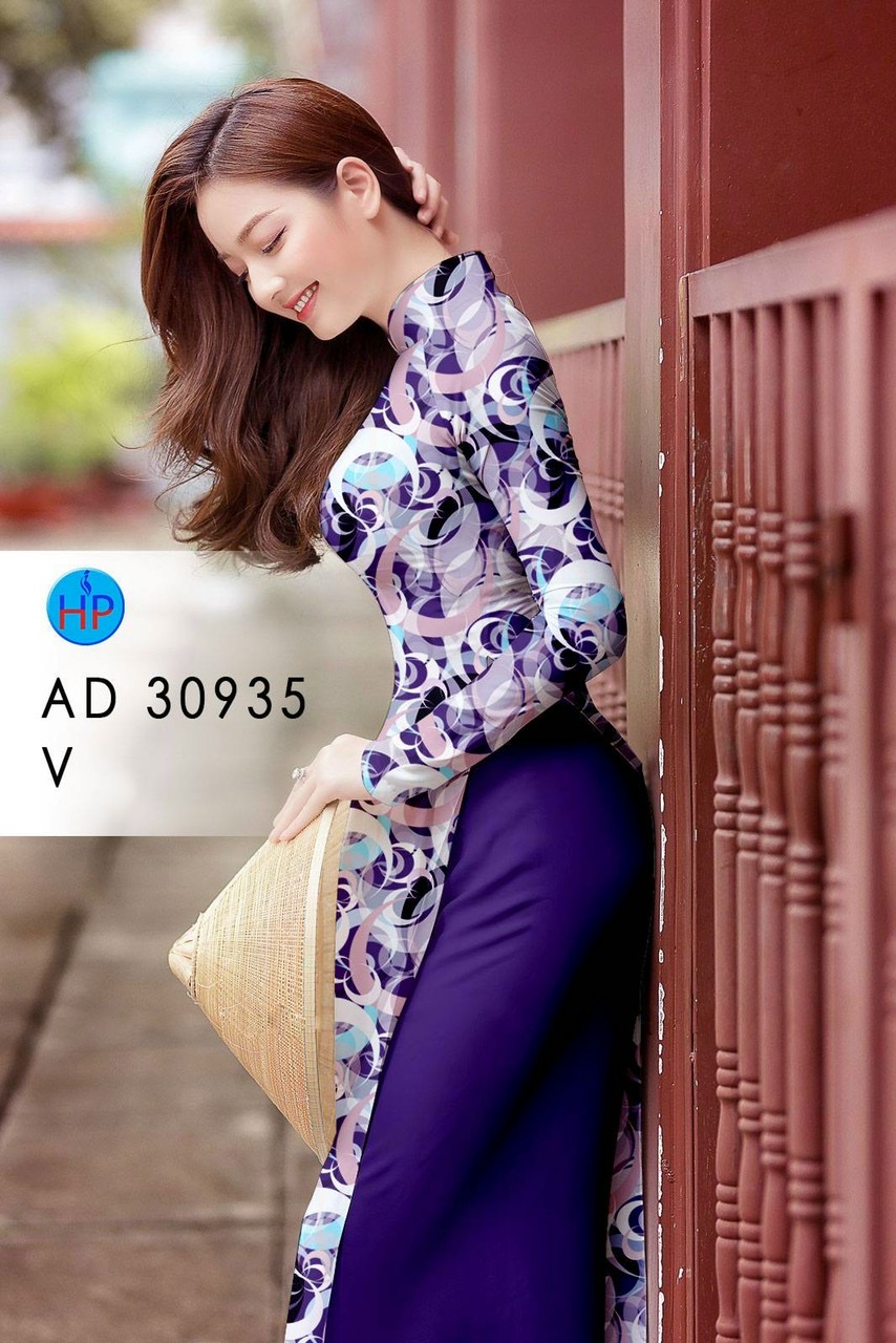 Vải áo dài hoa đều ad 30935 - Ảnh 12