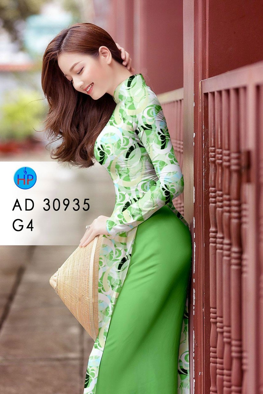 Vải áo dài hoa đều ad 30935 - Ảnh 3