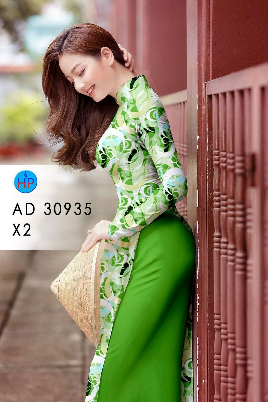 Vải áo dài hoa đều ad 30935 - Ảnh 11