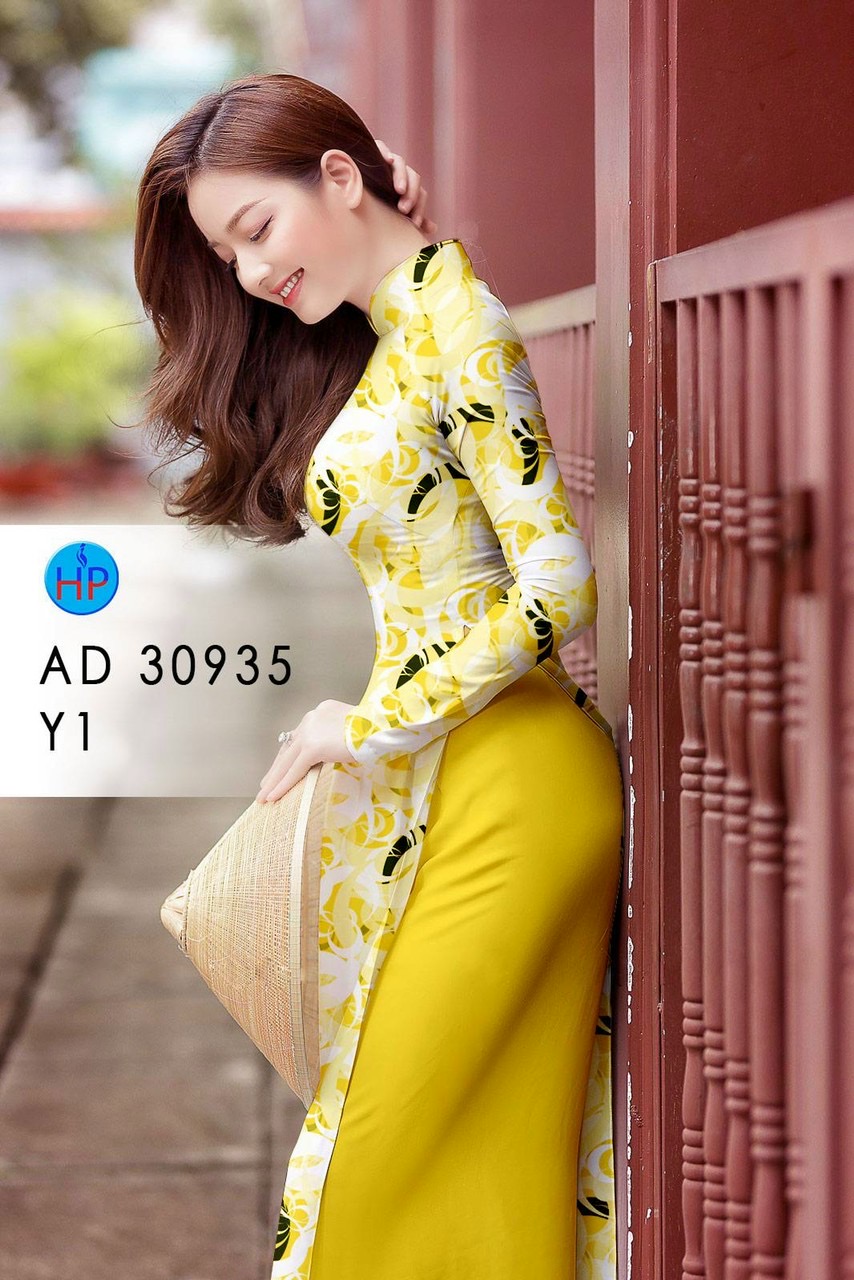 Vải áo dài hoa đều ad 30935 - Ảnh 8