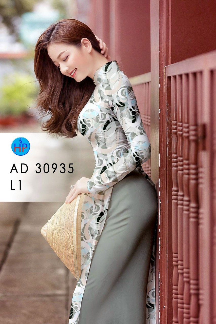 Vải áo dài hoa đều ad 30935 - Ảnh 4