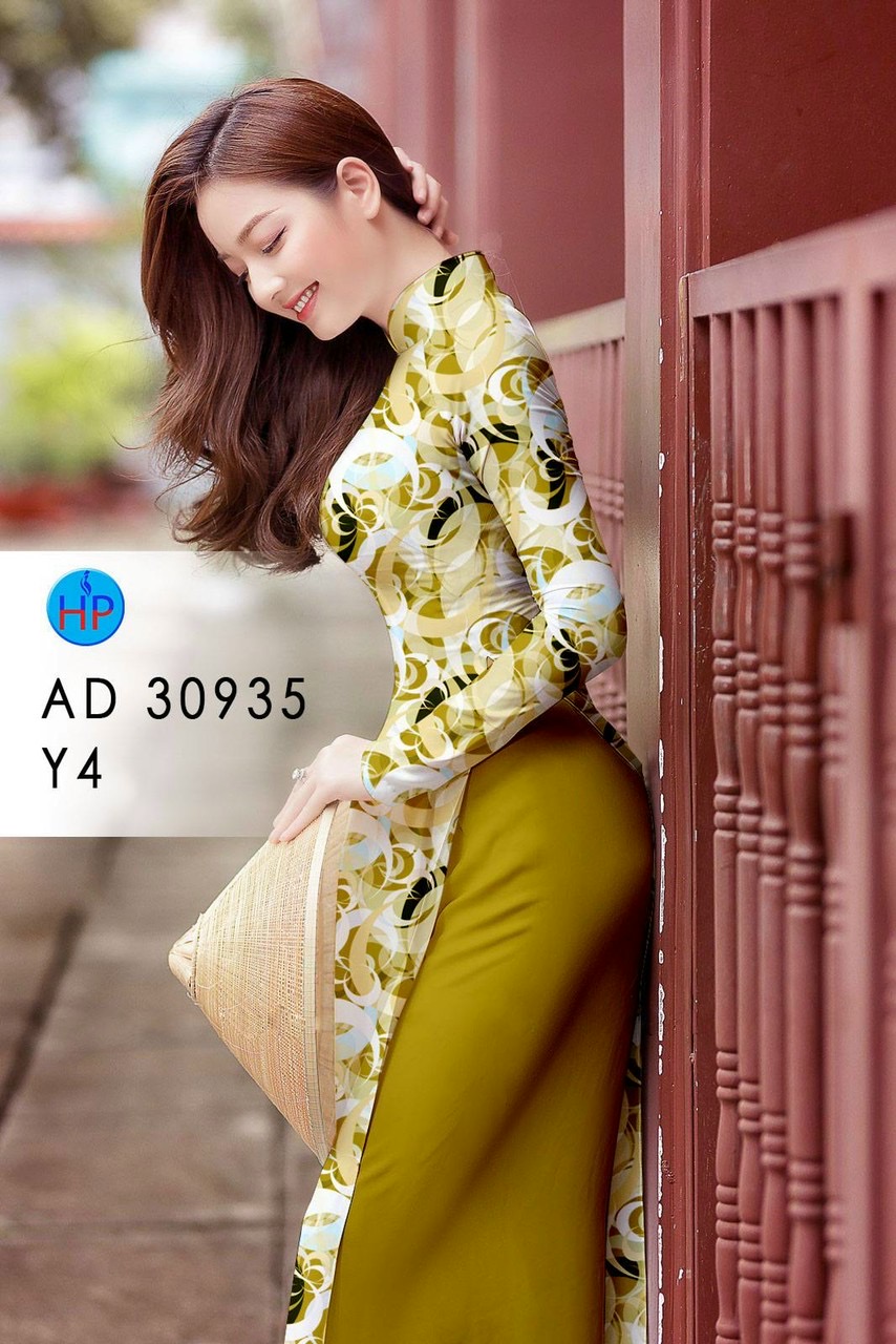 Vải áo dài hoa đều ad 30935 - Ảnh 2