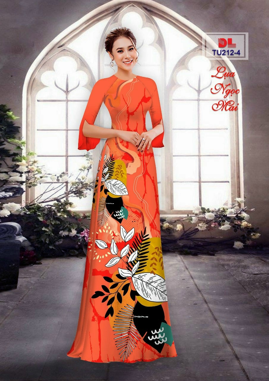 Vải áo dài chiếc lá dltu-212 - Ảnh 10