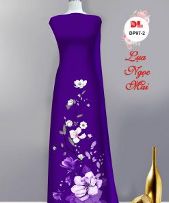 Alternative view of Vải áo dài hoa 3d dldp-97