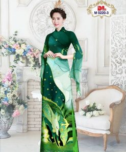 Alternative view of Vải áo dài hoa văn dlm-0220