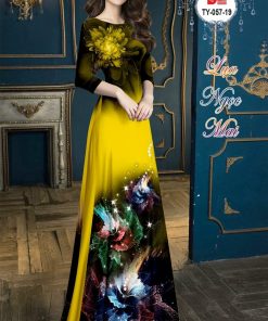 Vải áo dài hoa ảo dlty-057