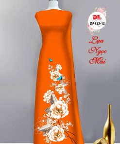 Vải áo dài hoa 3d dldp-122