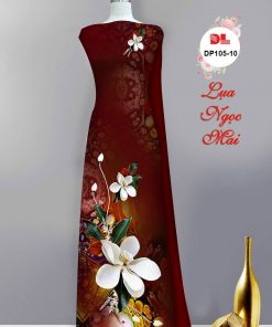 Alternative view of Vải áo dài hoa 3d dldp-105