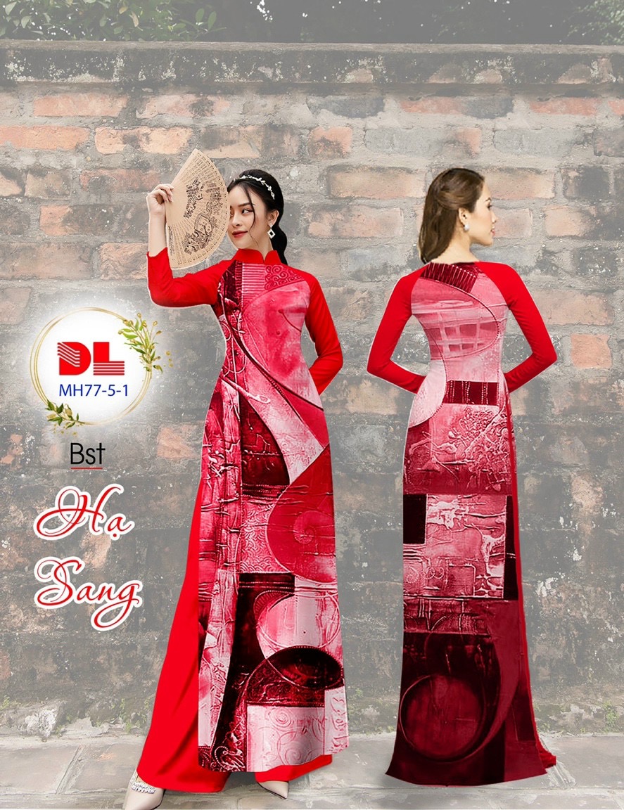 Vải áo dài lua ngoc mai hoa văn dlmh-77 - Ảnh 7