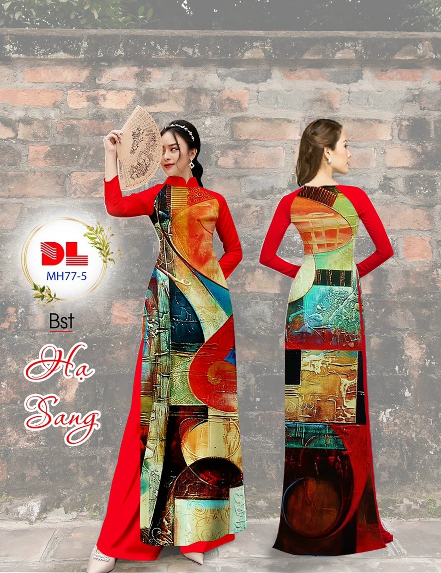 Vải áo dài lua ngoc mai hoa văn dlmh-77 - Ảnh 8