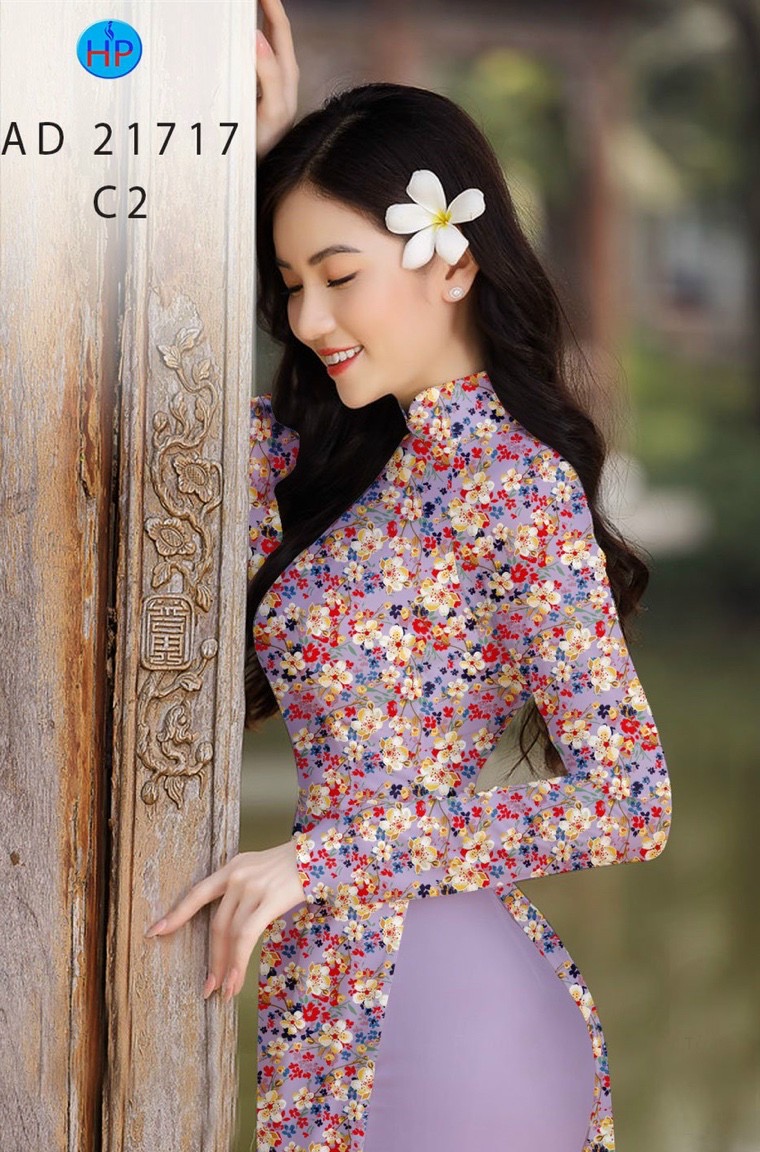 Vải áo dài hoa nguyên áo ad 21717 - 1001 Mẫu Vải Áo Dài Đẹp Đang Được ...