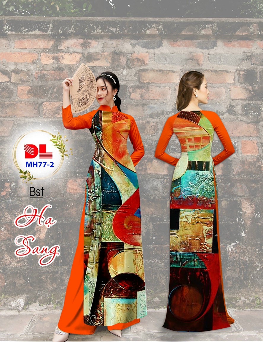 Vải áo dài lua ngoc mai hoa văn dlmh-77 - Ảnh 6