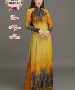 Vải áo dài hoa văn dlca-039