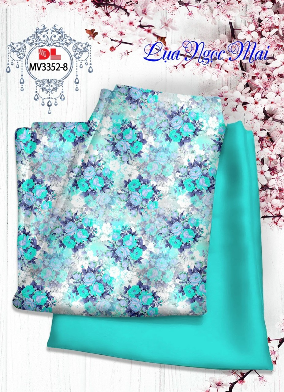 Vải áo dài lua ngoc mai hoa đều dlmv-3352 - Ảnh 13
