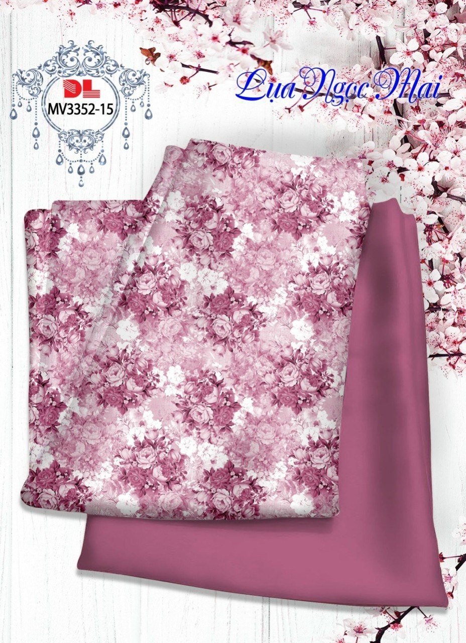 Vải áo dài lua ngoc mai hoa đều dlmv-3352 - Ảnh 14