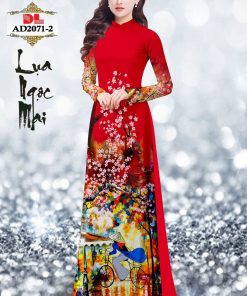 Vải áo dài lua ngoc mai, phong cảnh dlad-2071