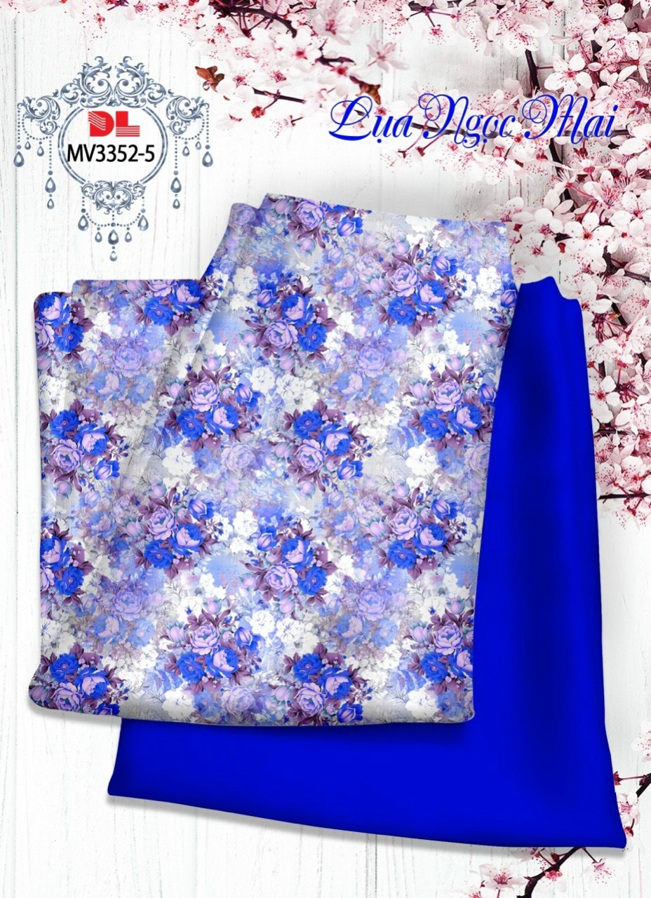 Vải áo dài lua ngoc mai hoa đều dlmv-3352 - Ảnh 11