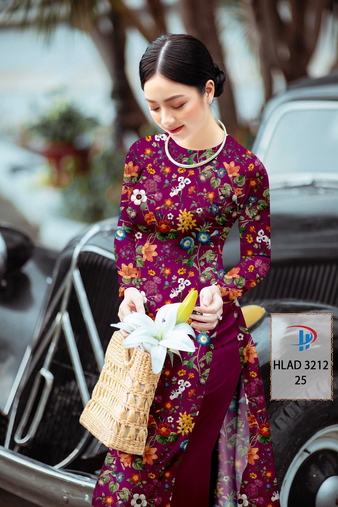 Vải áo dài hoa nguyên áo hlad-3212 - Ảnh 18