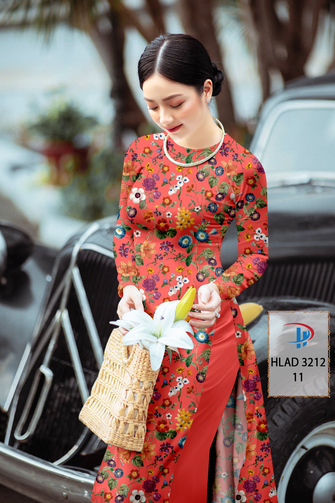 Vải áo dài hoa nguyên áo hlad-3212 - Ảnh 21