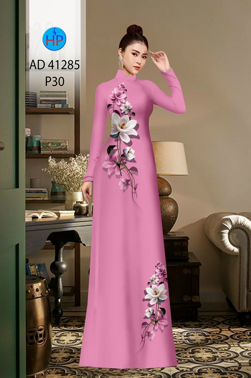 Vải áo dài hoa eo ad 41285 - Ảnh 5