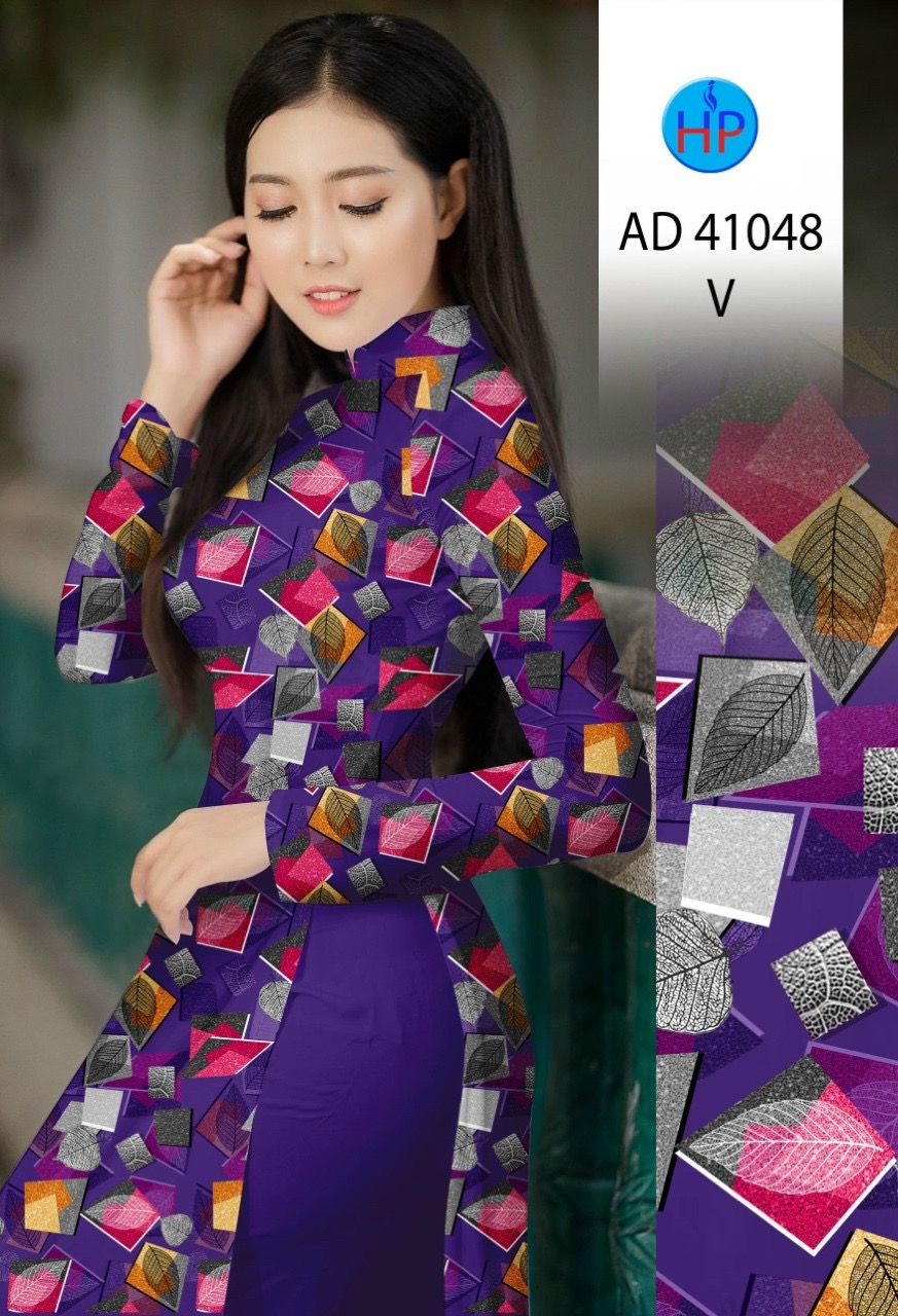 Vải áo dài chiếc lá ad 41048 - Ảnh 8