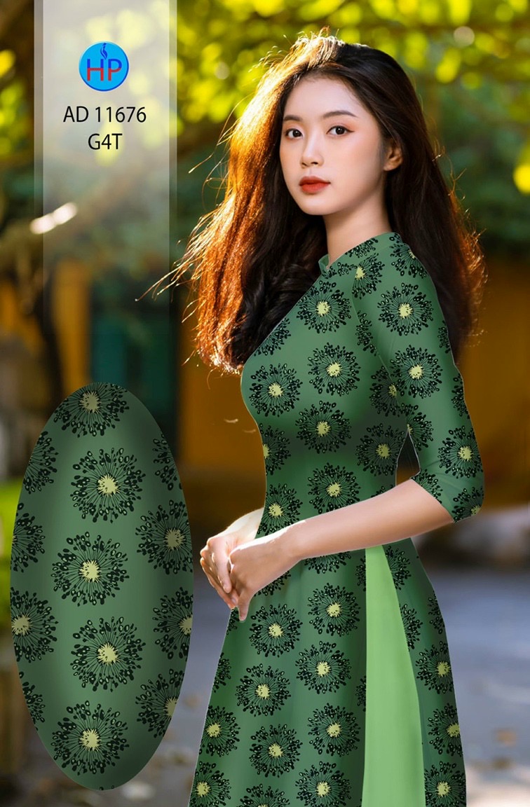 Vải áo dài hoa văn đều ad 11676 - Ảnh 15