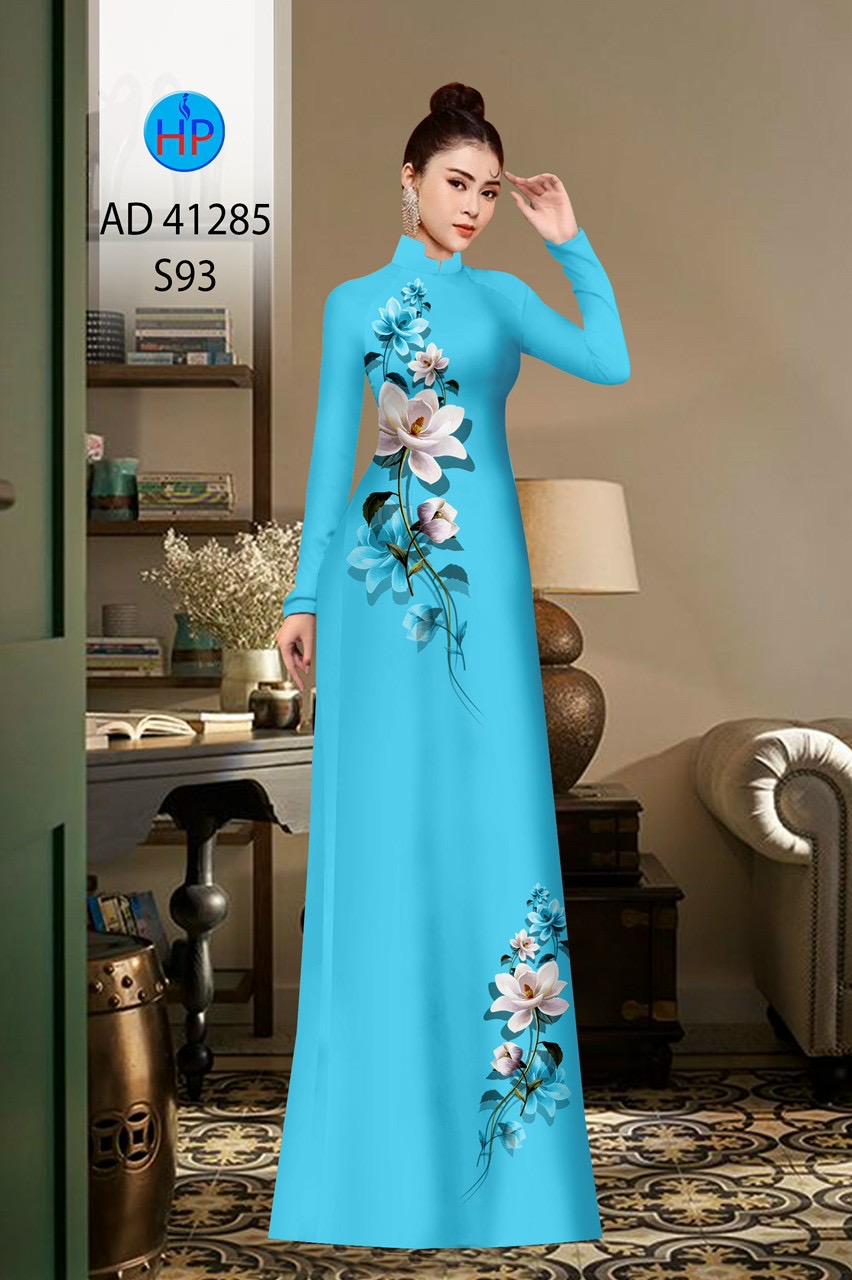 Vải áo dài hoa eo ad 41285