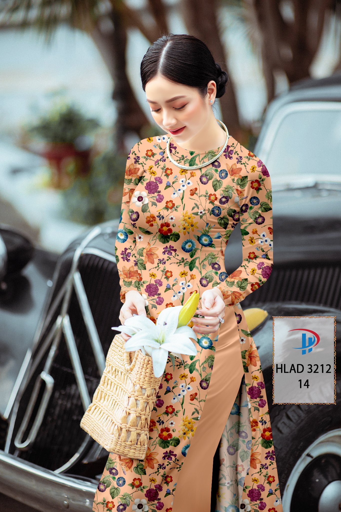 Vải áo dài hoa nguyên áo hlad-3212 - Ảnh 22