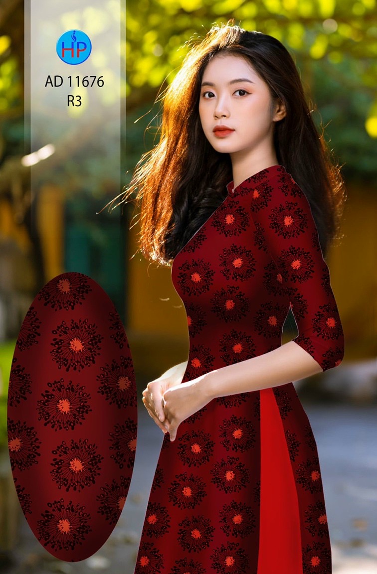 Vải áo dài hoa văn đều ad 11676 - Ảnh 6