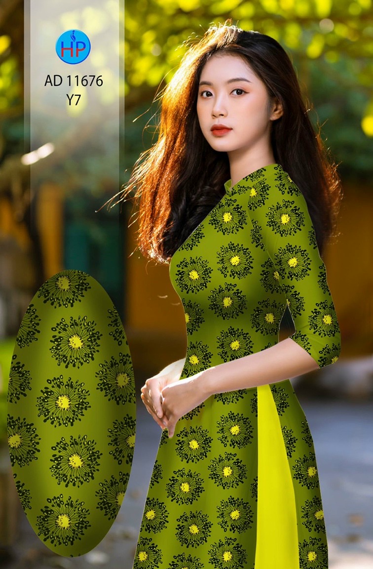 Vải áo dài hoa văn đều ad 11676 - Ảnh 18