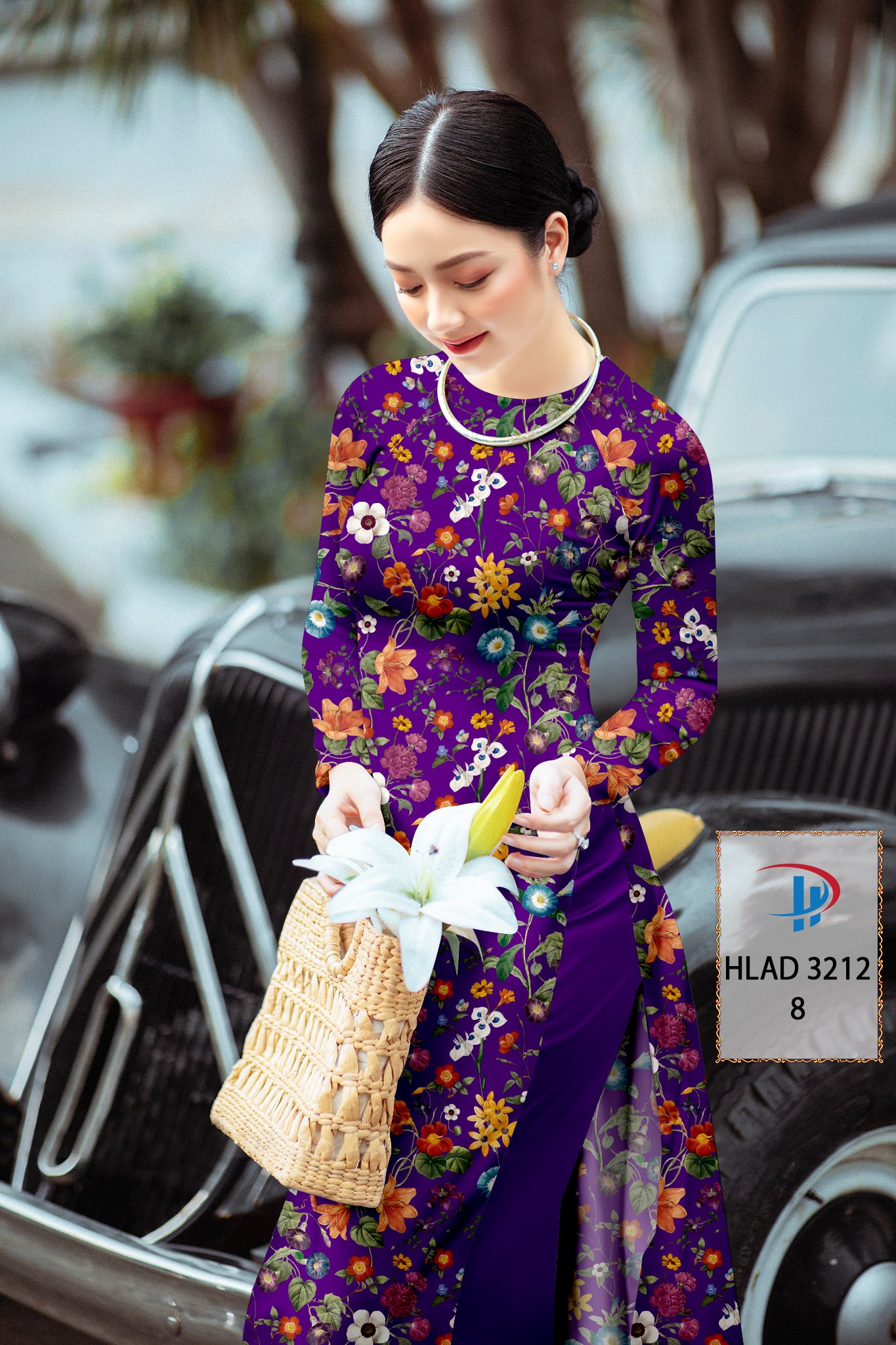Vải áo dài hoa nguyên áo hlad-3212 - Ảnh 16