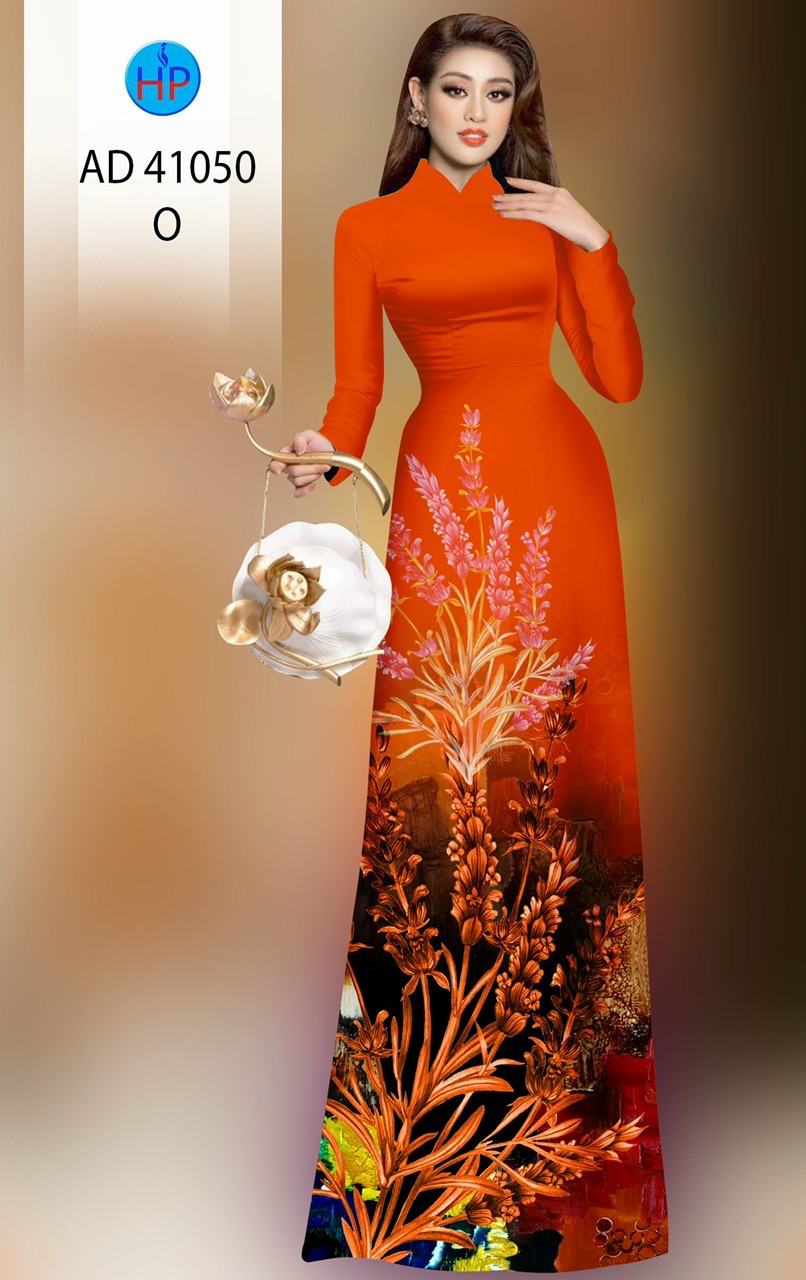 Vải áo dài hoa 3d ad 41050 - Ảnh 18
