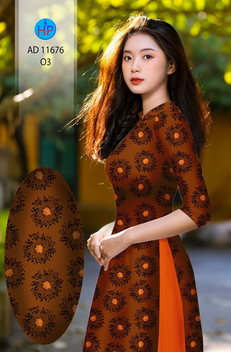 Vải áo dài hoa văn đều ad 11676 - Ảnh 7