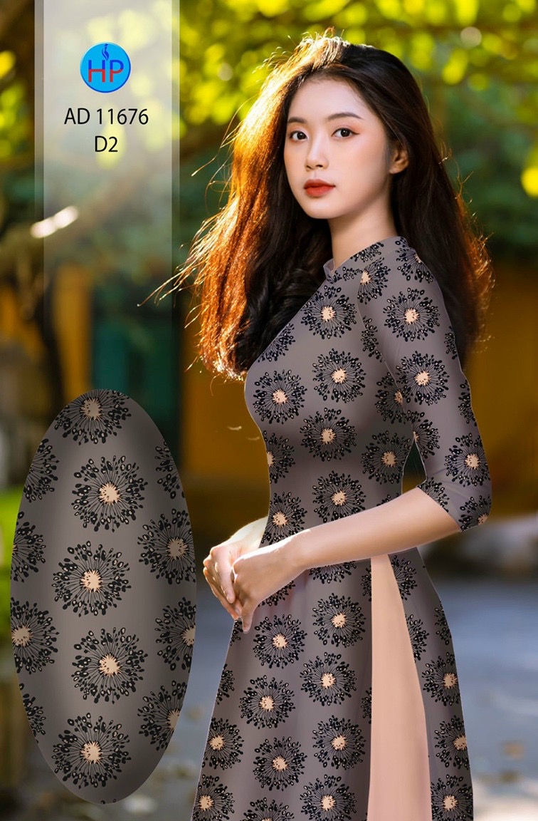 Vải áo dài hoa văn đều ad 11676 - Ảnh 16