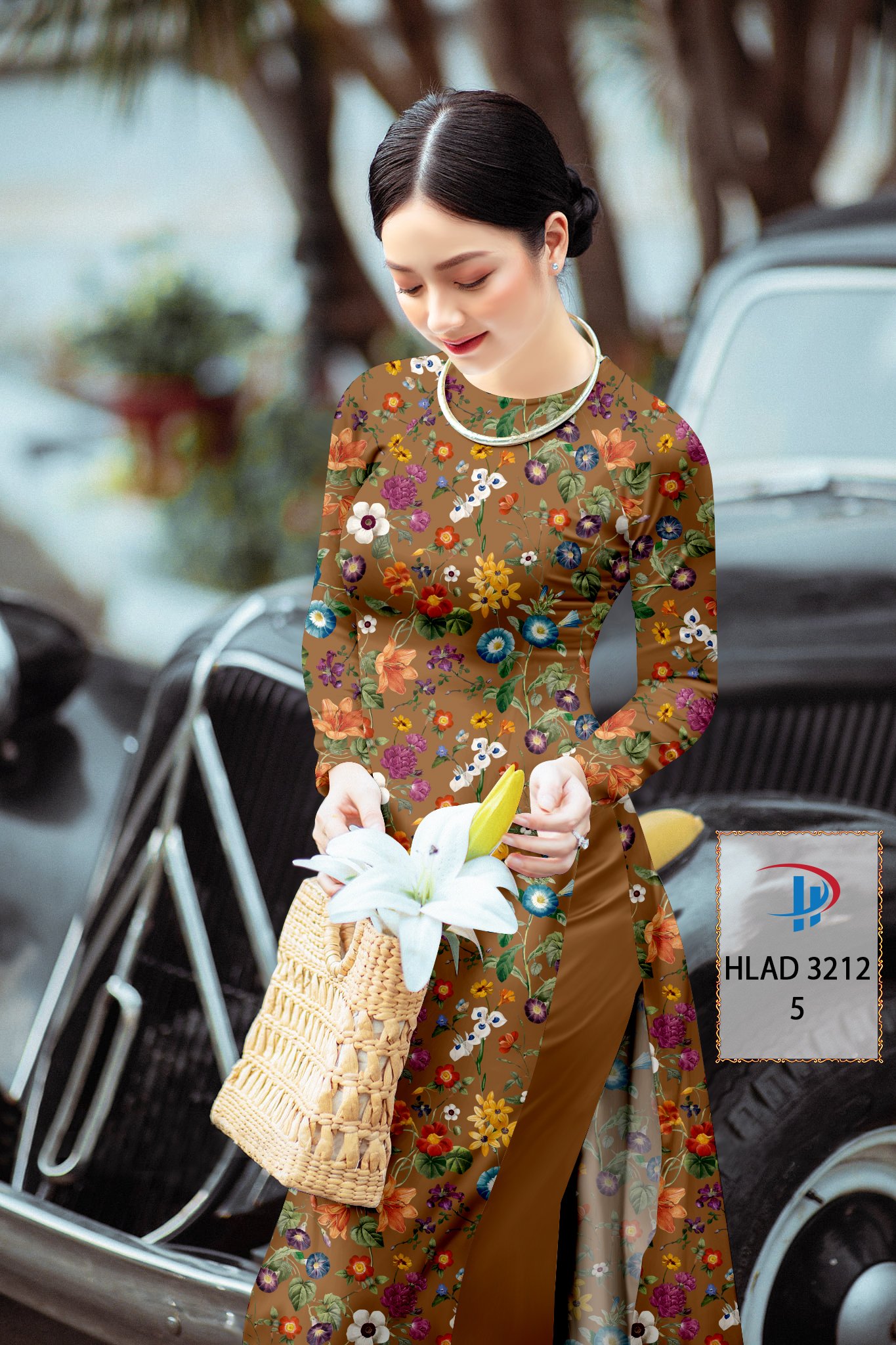 Vải áo dài hoa nguyên áo hlad-3212 - Ảnh 19