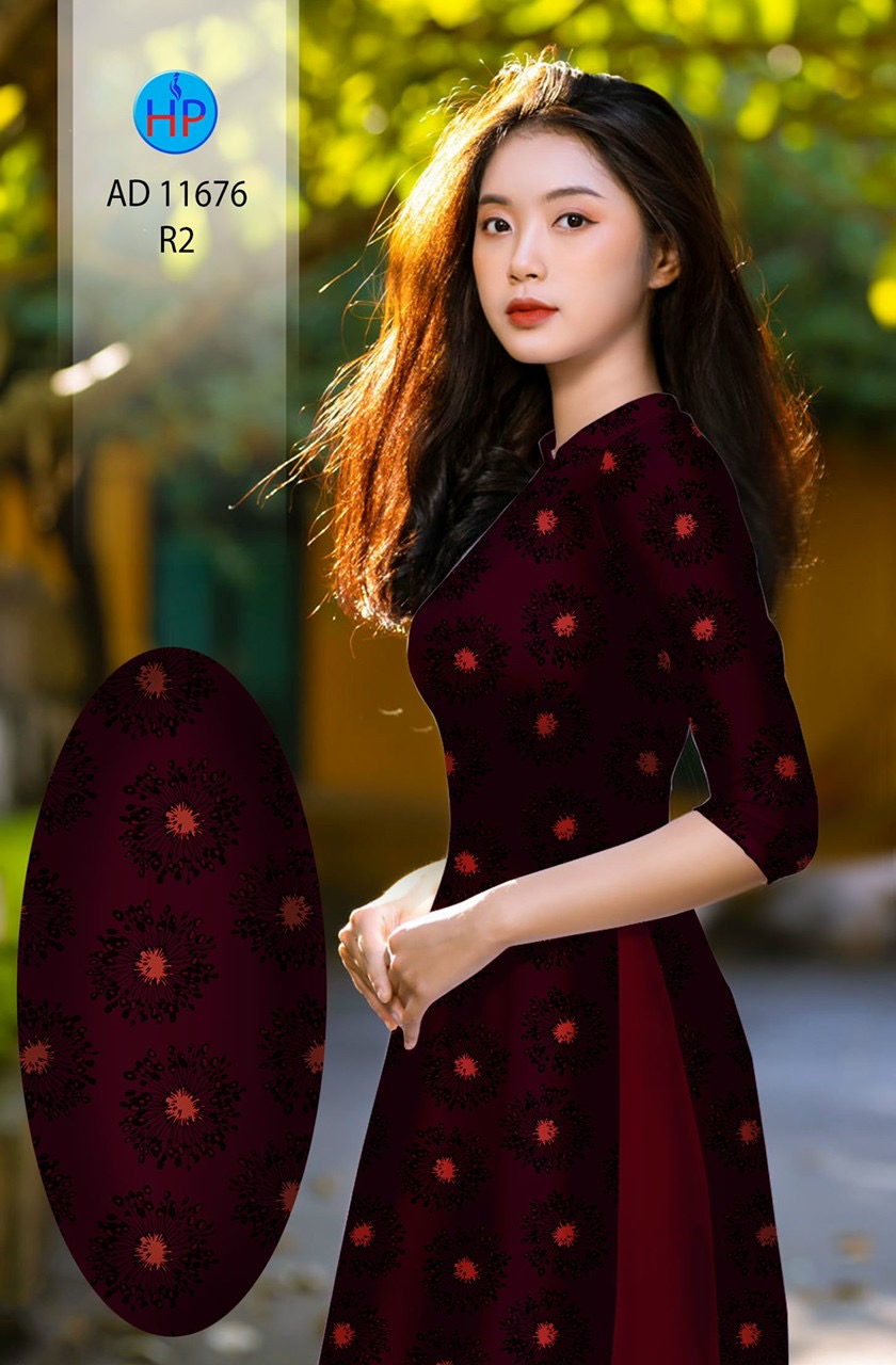 Vải áo dài hoa văn đều ad 11676 - Ảnh 11